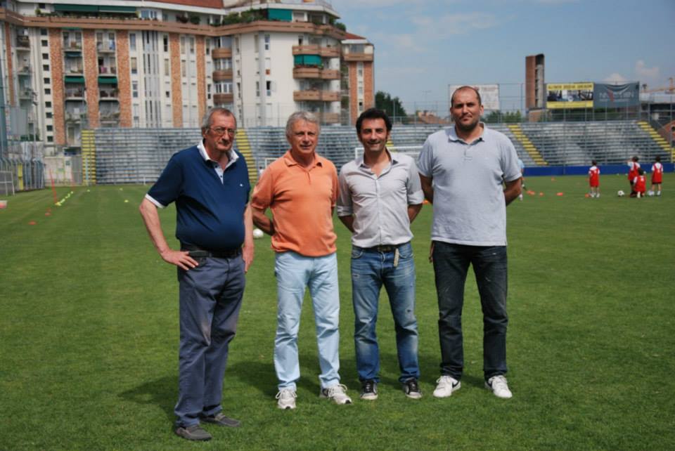 Clsudio "Caio" Cavallin con Colusso, Bosi e Beghetto