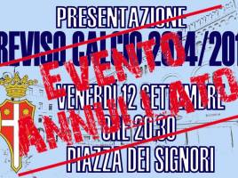 Annullata presentazione