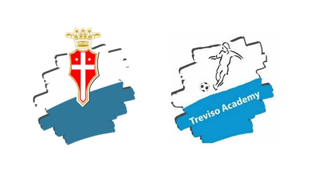 Il primo stemma di Treviso Academy e quello utilizzato fino alla fusione della società con il Nervesa 